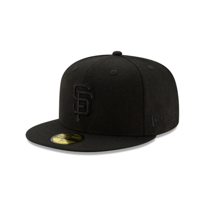 San Francisco Giants Gorra | New Era MLB Wool 59fifty Fitted Cap Mexico - Negros